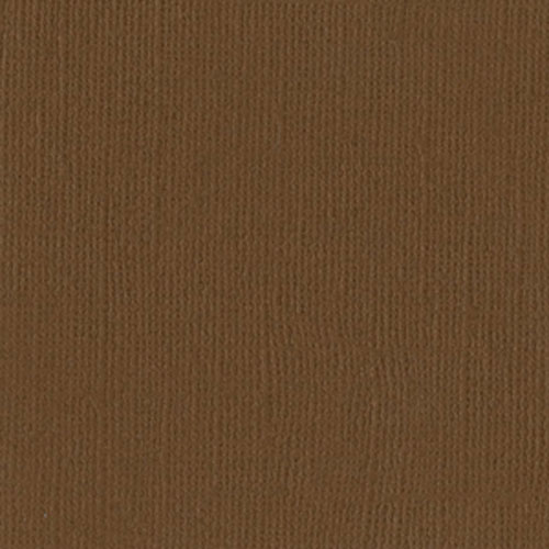 Bazzill Basics - CANVAS / Walnut - scrapbooková čtvrtka