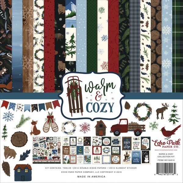 Echo Park - WARM & COZY Collection Kit - kompletní sada