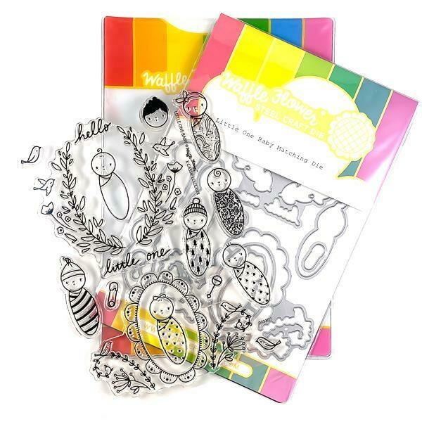 *** Waffle Flower - LITTLE ONE BABY - razítka a šablony