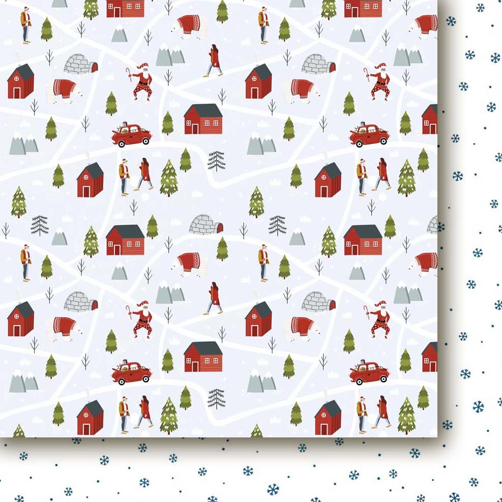 Paper Heaven - WELCOME SANTA CLAUS / 05 - scrapbooková čtvrtka