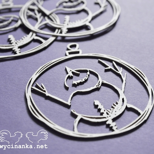 Wycinanka - VÁNOCE / BAŇKY 13 - kartonové výseky