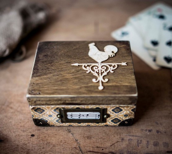 Wycinanka (416) - VĚTRNÝ KOHOUT - kartonové výřezy