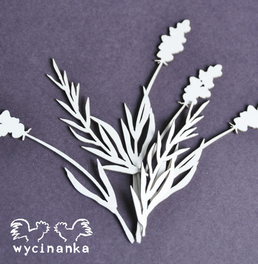 Wycinanka (524) - HERBS & FLOWERS / TRÁVY A BYLINY - kartonové výřezy