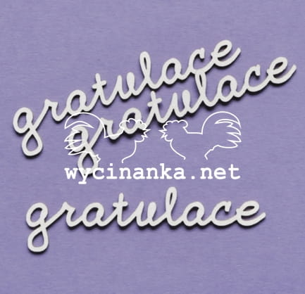 Wycinanka (653) - NÁPISY / GRATULACE - kartonové výřezy