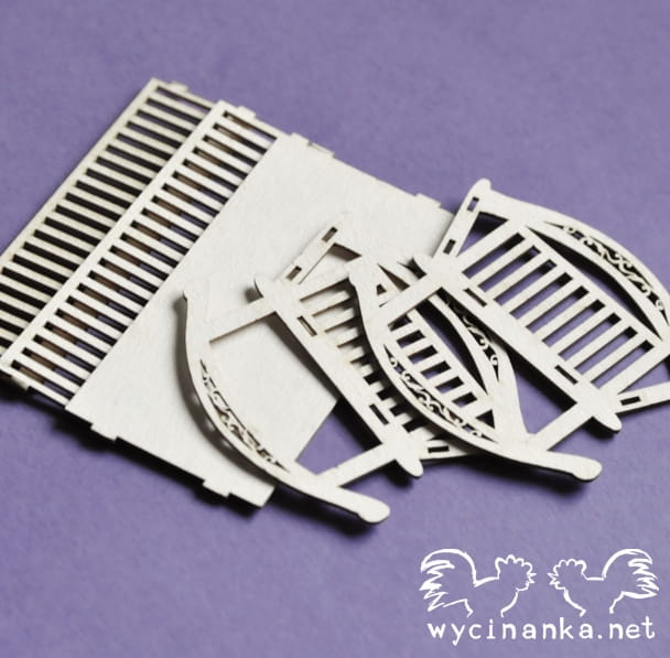 Wycinanka (676) - 3D DEKORACE / KOLÉBKA - kartonové výřezy