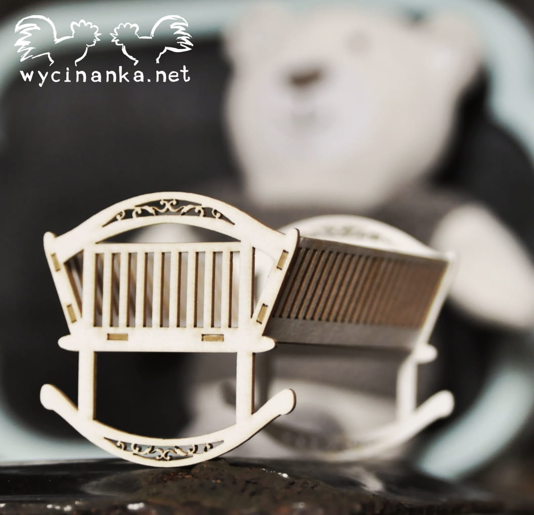 Wycinanka (676) - 3D DEKORACE / KOLÉBKA - kartonové výřezy