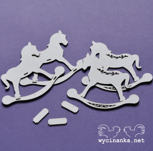 Wycinanka (677) - 3D DEKORACE / HOUPACÍ KŮŇ - kartonové výřezy