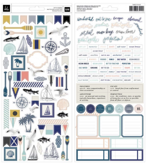 Heidi Swapp - SET SAIL Stickers - samolepky