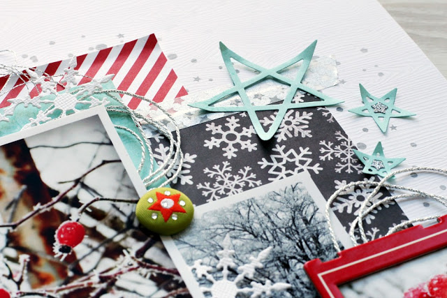 American Crafts - WOODGRAIN / WHITE - scrapbooková čtvrtka