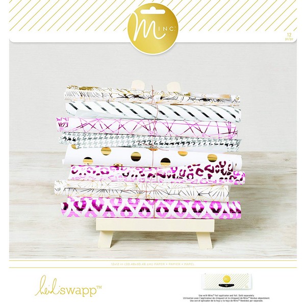 *** Heidi Swapp - MINC / 5th AVENUE 12x12 - scrapbookové čtvrtky (24 ks)