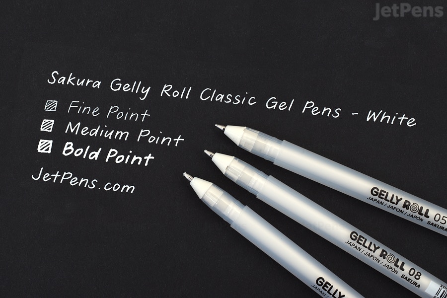Sakura - GELLY ROLL / WHITE 08 - bílé gelové pero