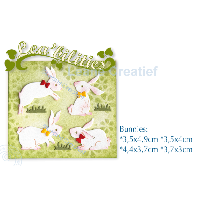 Leane Creatief - BUNNIES - vyřezávací šablony