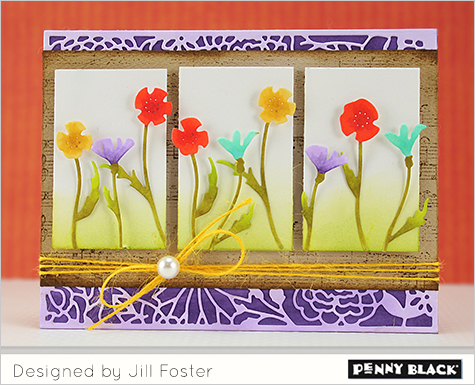 *** Penny Black - FLOWER BUNCH - vyřezávací šablony