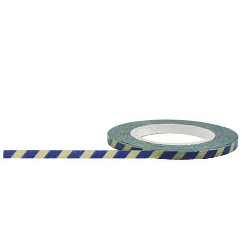*** Little B - BLUE STRIPES Thin Washi Tape - papírová páska