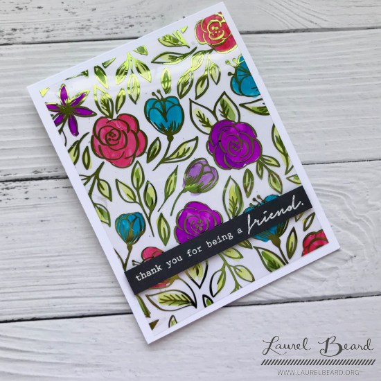 *** Thermoweb - CLEAR TONER SHEETS / FLORAL SKETCH - transparentní fólie (1 ks)