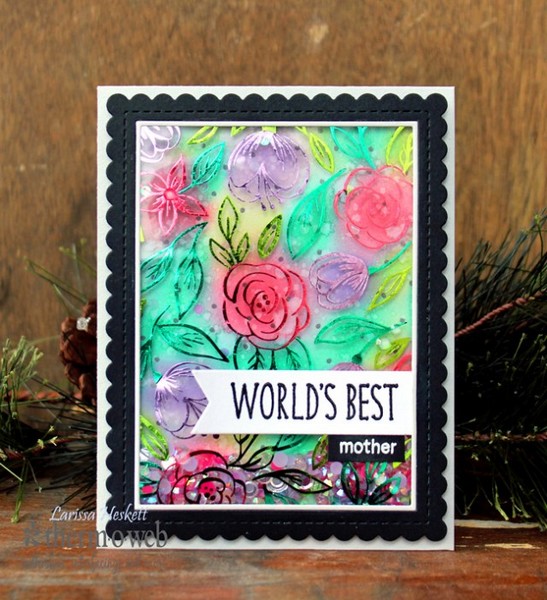 *** Thermoweb - CLEAR TONER SHEETS / FLORAL SKETCH - transparentní fólie (1 ks)