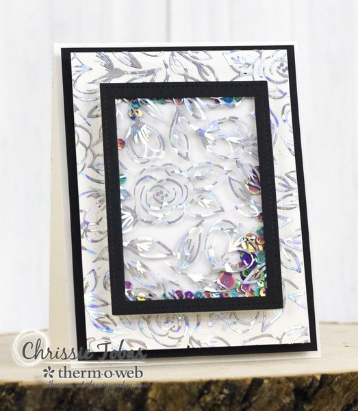 *** Thermoweb - CLEAR TONER SHEETS / FLORAL SKETCH - transparentní fólie (1 ks)