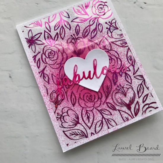 *** Thermoweb - CLEAR TONER SHEETS / FLORAL SKETCH - transparentní fólie (1 ks)