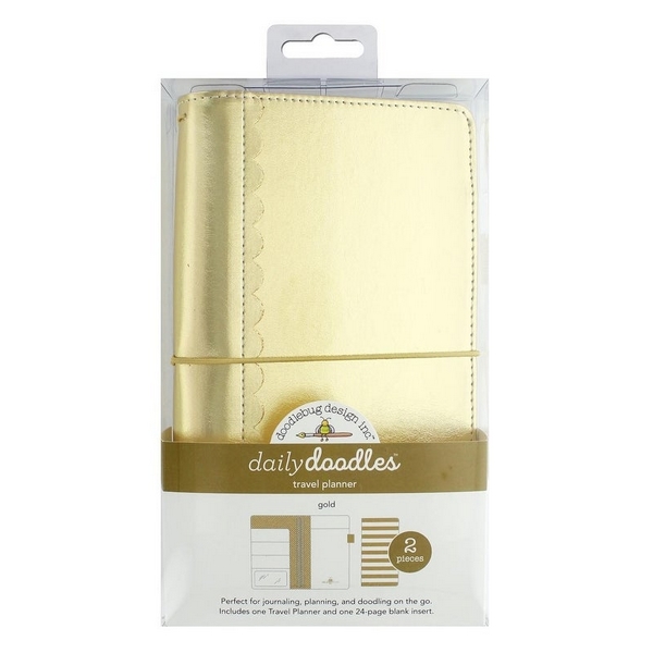 *** Doodlebug - TRAVELER´S NOTEBOOK / GOLD FOIL - cestovní deník