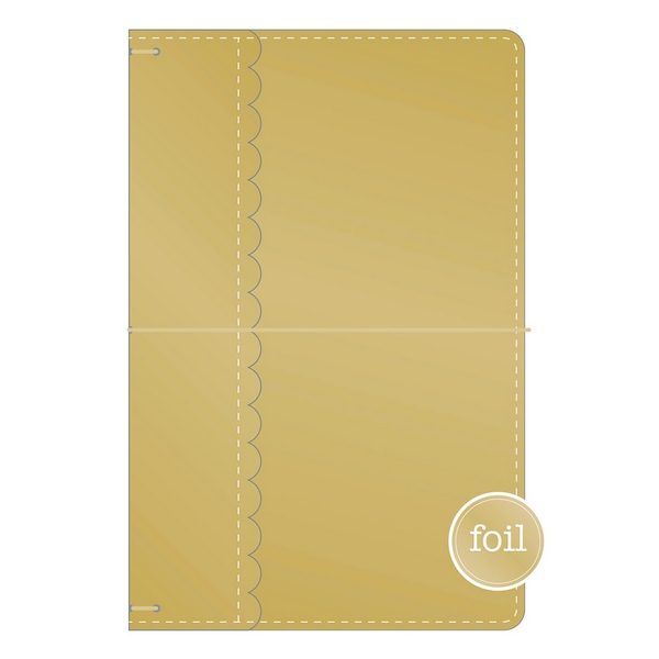 *** Doodlebug - TRAVELER´S NOTEBOOK / GOLD FOIL - cestovní deník