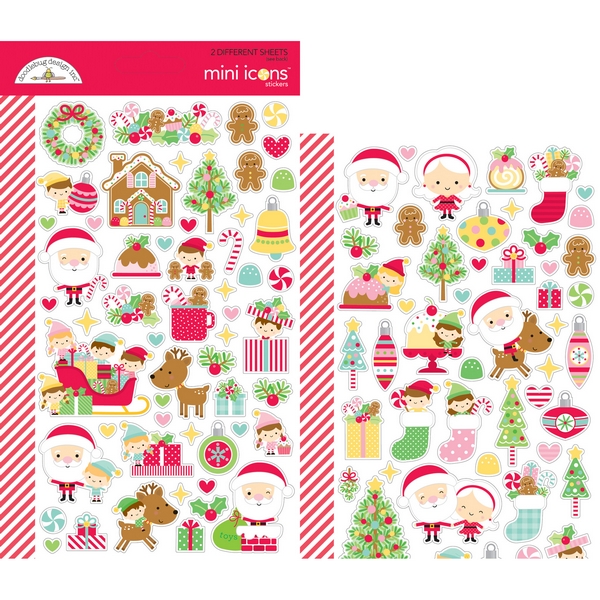 Doodlebug - CHRISTMAS MAGIC Mini Stickers - samolepky