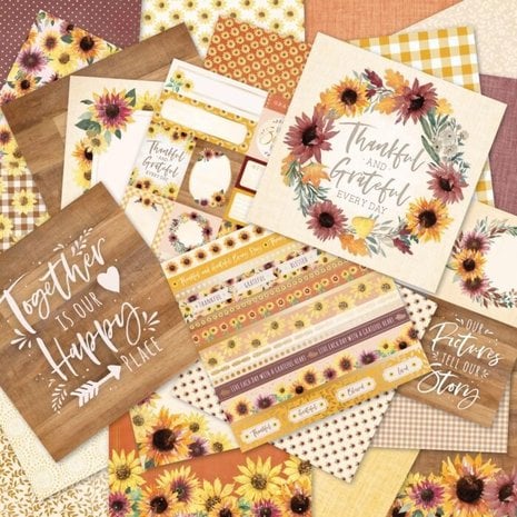 *** Recollections - SUNSET FIELDS 12x12 - scrapbookové čtvrtky (48 ks)