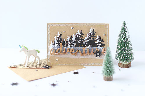 Sizzix - TREE LINE - vyřezávací šablona