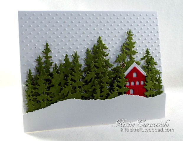 Sizzix - TREE LINE - vyřezávací šablona