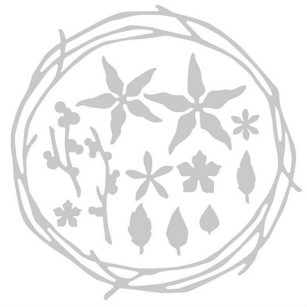 Sizzix - PRETTY WREATH - vyřezávací šablony