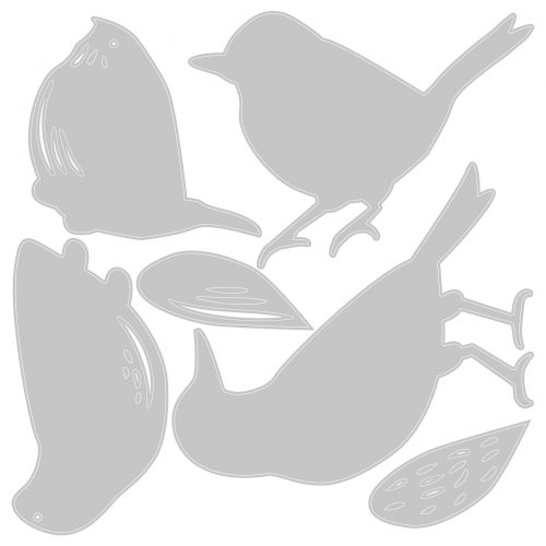 Sizzix - FEATHERED FRIENDS - vyřezávací šablony