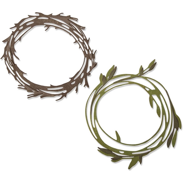Sizzix - FUNKY WREATHS - vyřezávací šablony