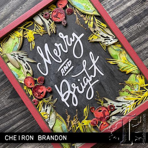 *** Sizzix - HOLIDAY BRUSHSTROKE - vyřezávací šablony