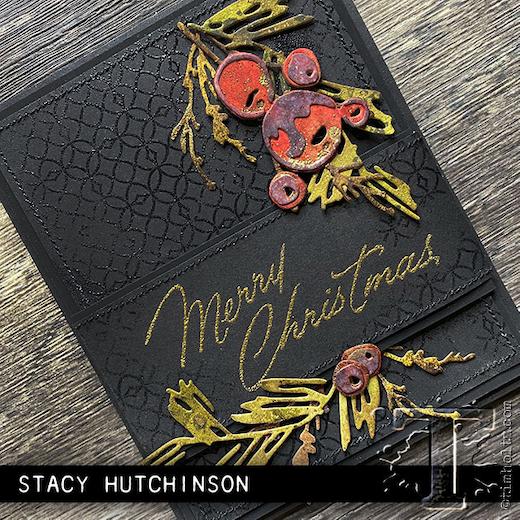 *** Sizzix - HOLIDAY BRUSHSTROKE - vyřezávací šablony