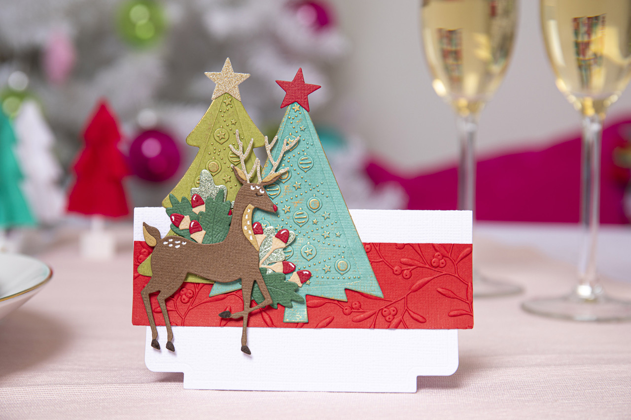 *** Sizzix - DELIGHTFUL DEER - vyřezávací šablony