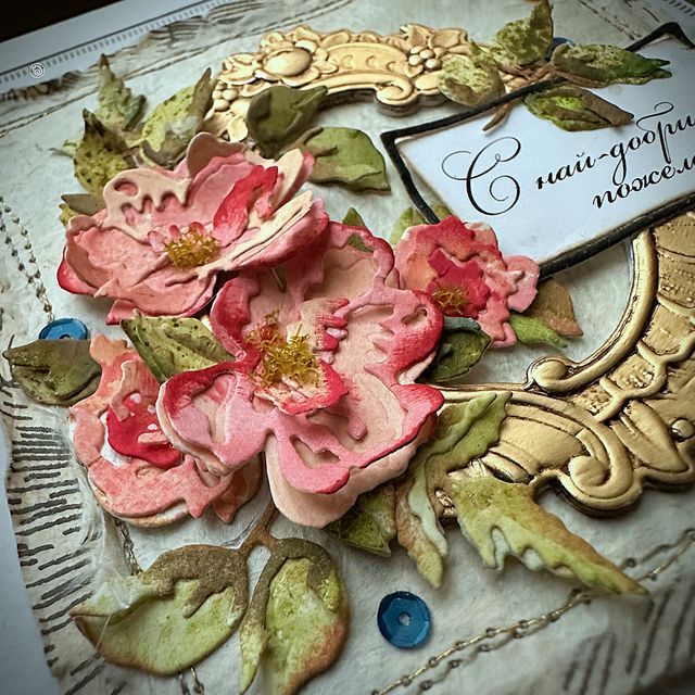 *** Sizzix - MINI BRUSHSTROKE FLOWERS - vyřezávací šablony