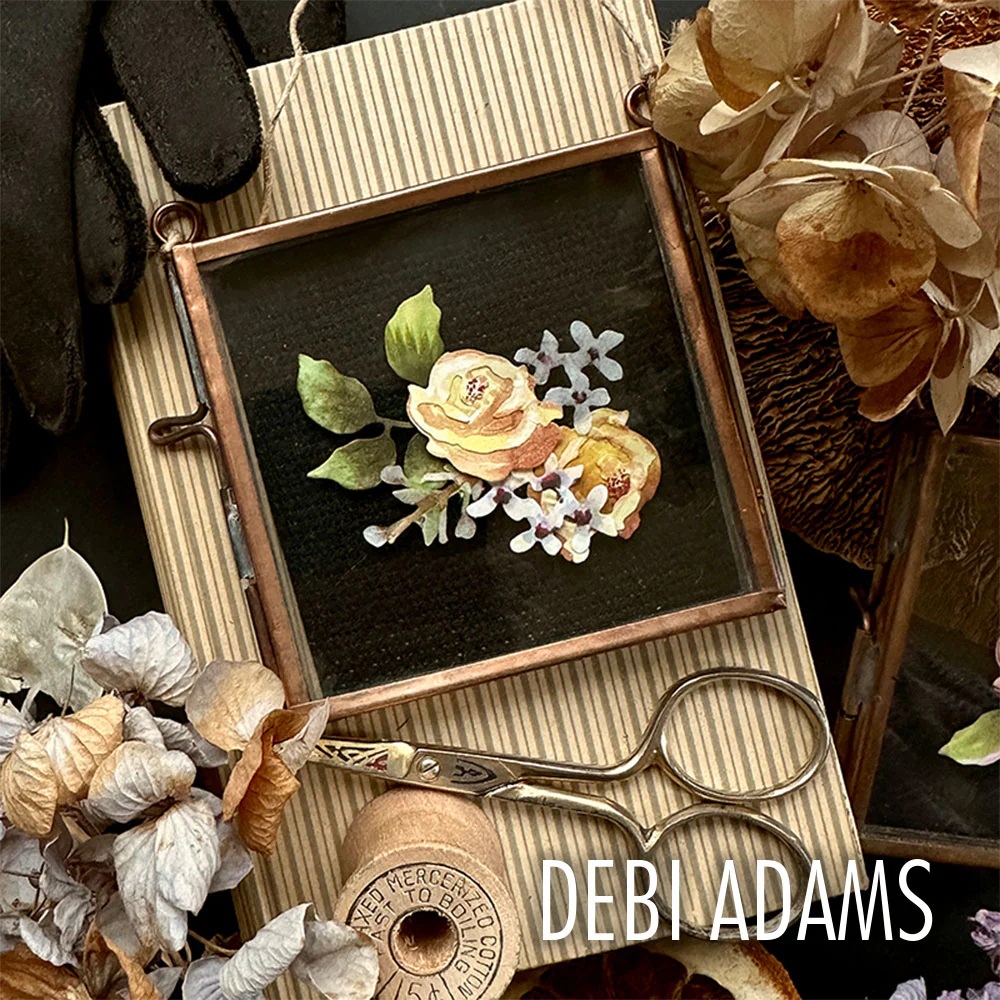 *** Sizzix - MINI BRUSHSTROKE FLOWERS - vyřezávací šablony