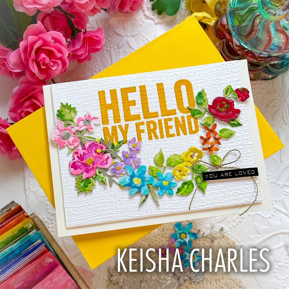 *** Sizzix - MINI BRUSHSTROKE FLOWERS - vyřezávací šablony