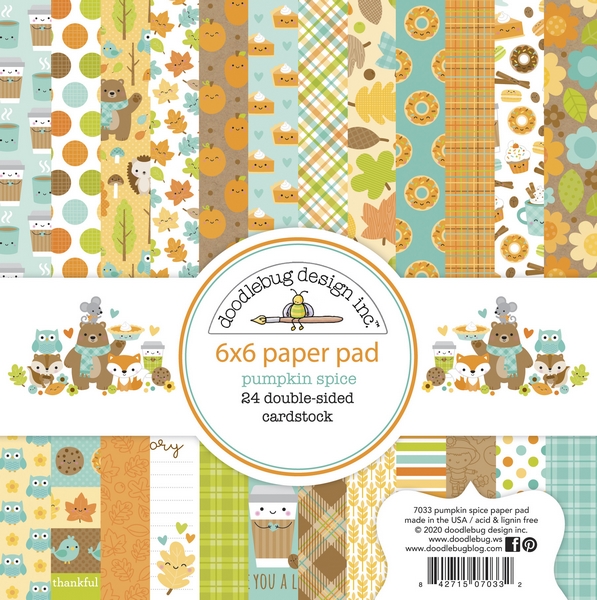 *** Doodlebug - PUMPKIN SPICE 6x6 - scrapbookové čtvrtky