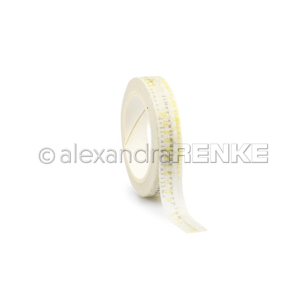 *** Alexandra Renke - COOKING / LEMON TYPO Washi Tape - papírová páska