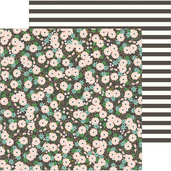 *** Jen Hadfield - ALONG THE WAY / Blooms - scrapbooková čtvrtka