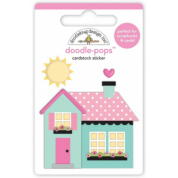 *** Doodlebug - MY HAPPY PLACE Doodle-Pops - 3D samolepky