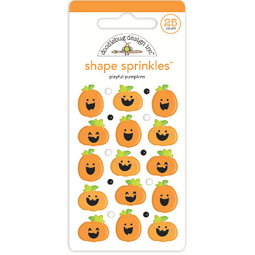 *** Doodlebug - PLAYFUL PUMPKINS Enamel Shapes - enamelové ozdoby