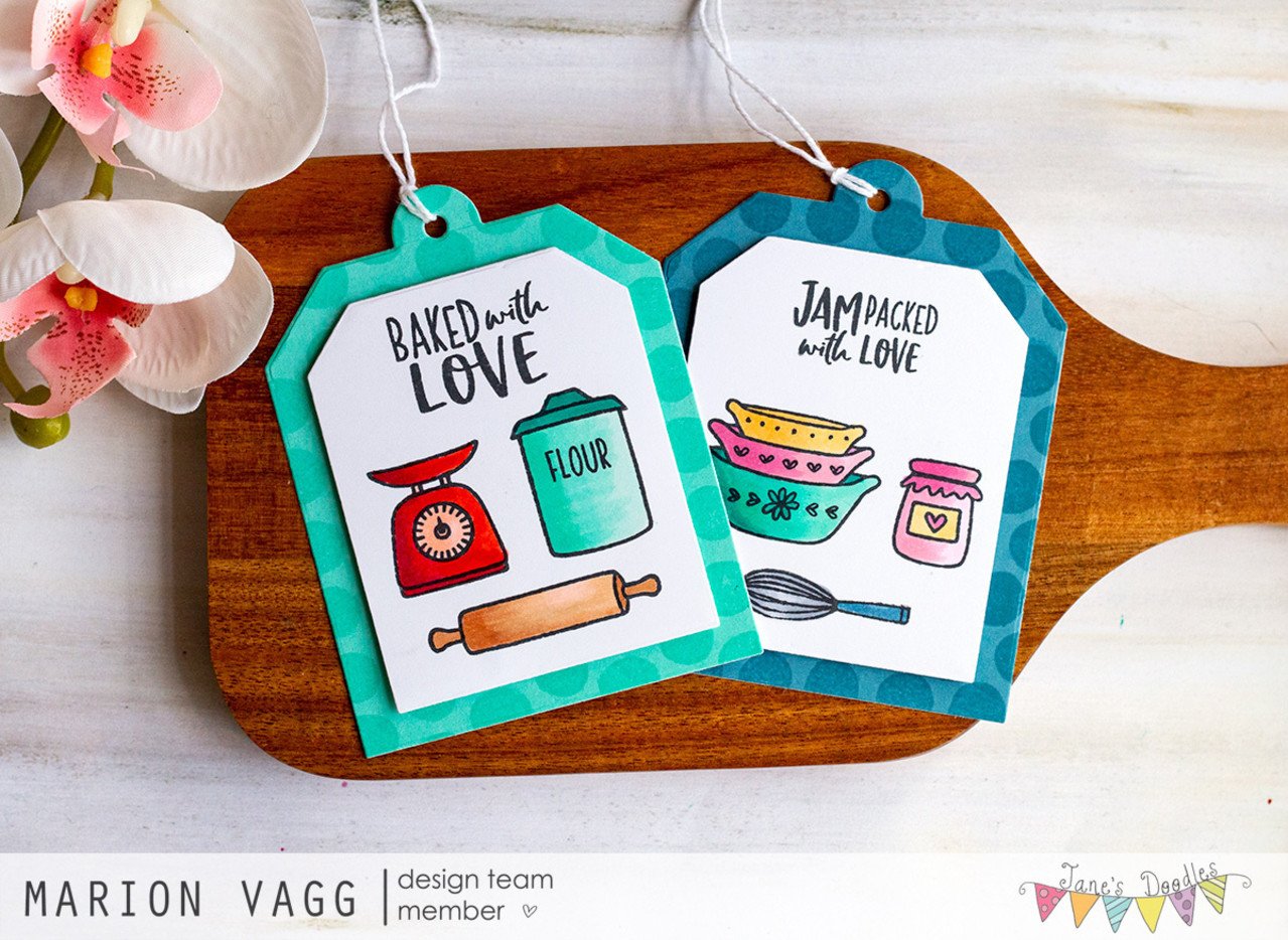 *** Jane´s Doodles - HOMEMADE - silikonová razítka