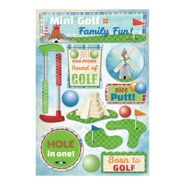 Karen Foster - MINI GOLF Stickers - samolepky