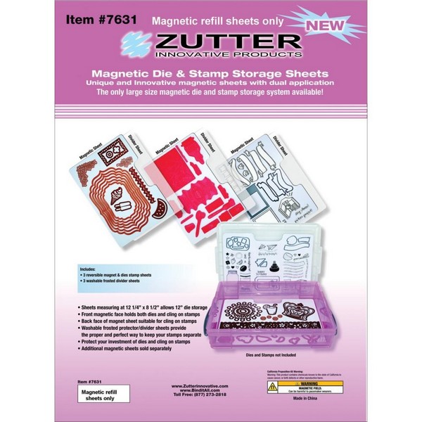 Zutter - MAGNETIC DIE & STAMP STORAGE - magnetické desky na šablony