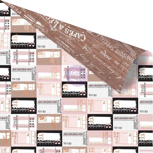 *** Prima Marketing - AMELIA ROSE / Ticket Collector - scrapbooková čtvrtka