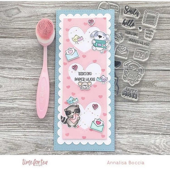 Time For Tea - HAPPY MAIL CRITTERS - silikonová razítka