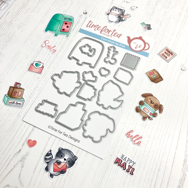 Time For Tea - HAPPY MAIL CRITTERS - razítka a šablony