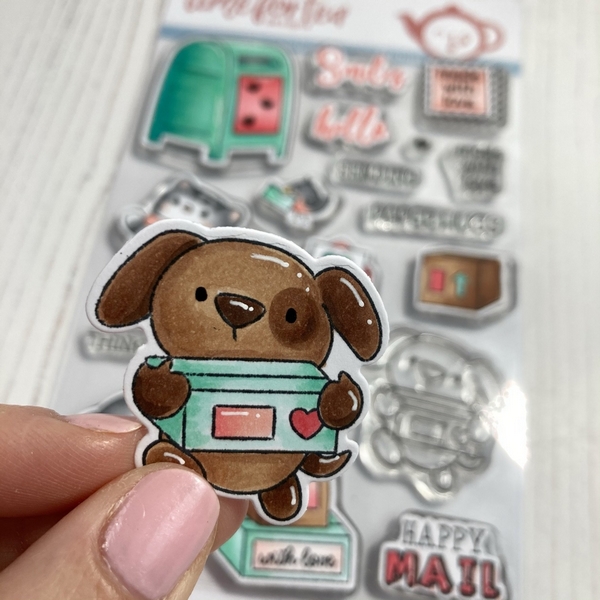 Time For Tea - HAPPY MAIL CRITTERS - razítka a šablony
