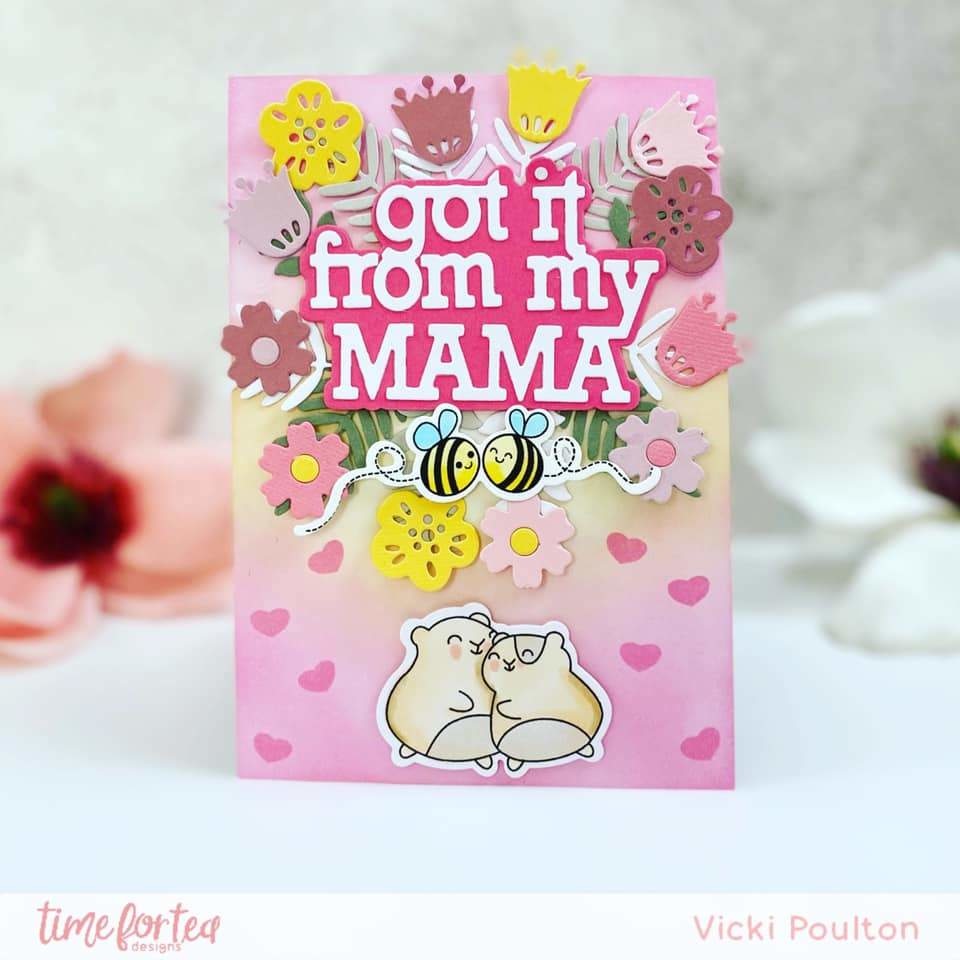 Time For Tea - SPRING BLOOMS - vyřezávací šablony